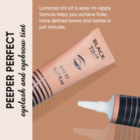 Lomansa Lash Color Kit in use on eyelashes