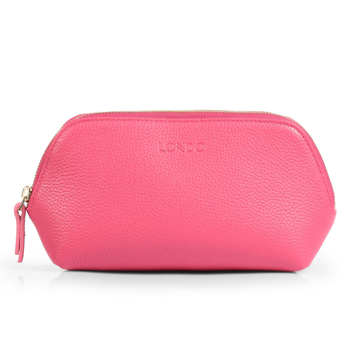 Londo Genuine Leather Makeup Bag lifestyle scene on a vanity