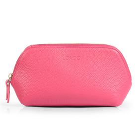 Londo Genuine Leather Makeup Bag lifestyle scene on a vanity