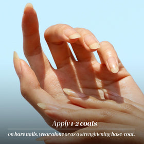 LONDONTOWN Gel Strong Nail Hardener in use