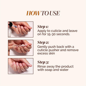 LONDONTOWN kur Fresh Glow Cuticle Remover application on nails