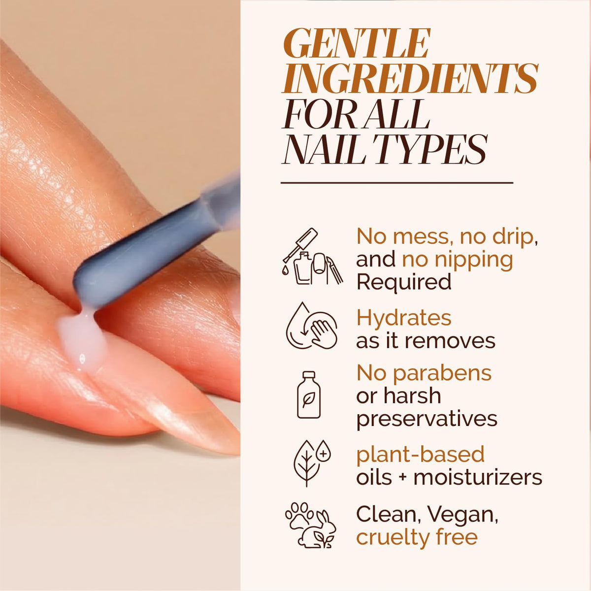 LONDONTOWN kur Fresh Glow Cuticle Remover top view showing product texture