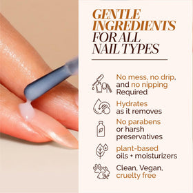 LONDONTOWN kur Fresh Glow Cuticle Remover top view showing product texture