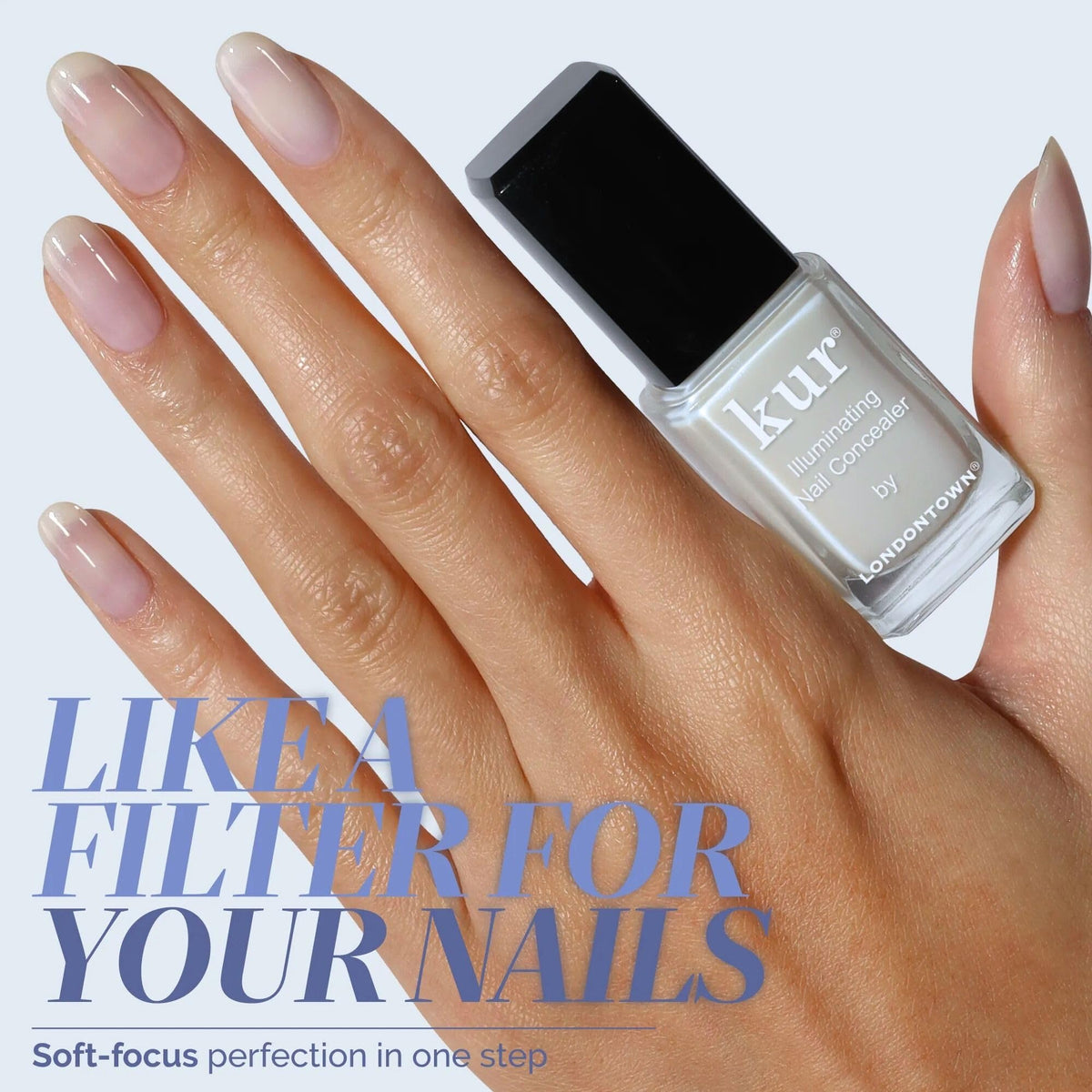 LONDONTOWN kur Illuminating Nail Concealer bottle side view