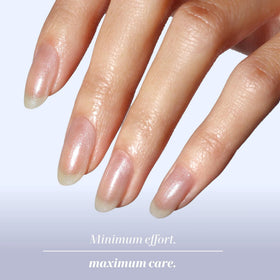 LONDONTOWN kur Illuminating Nail Concealer Quartz on a vanity