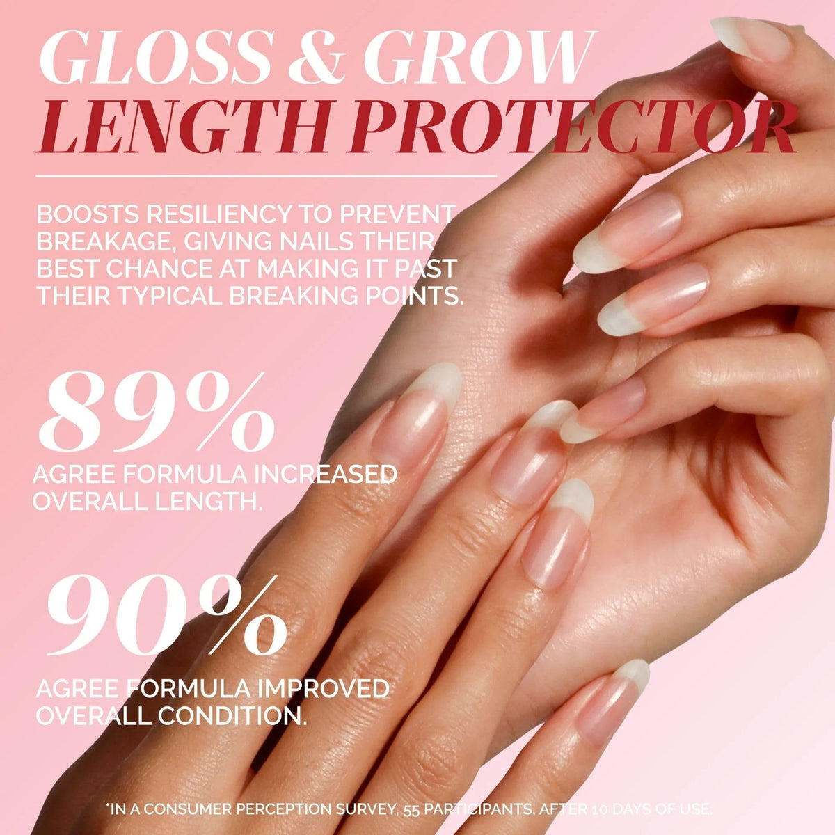 LONDONTOWN kur Luxe Length Nail Gloss 50g application brush