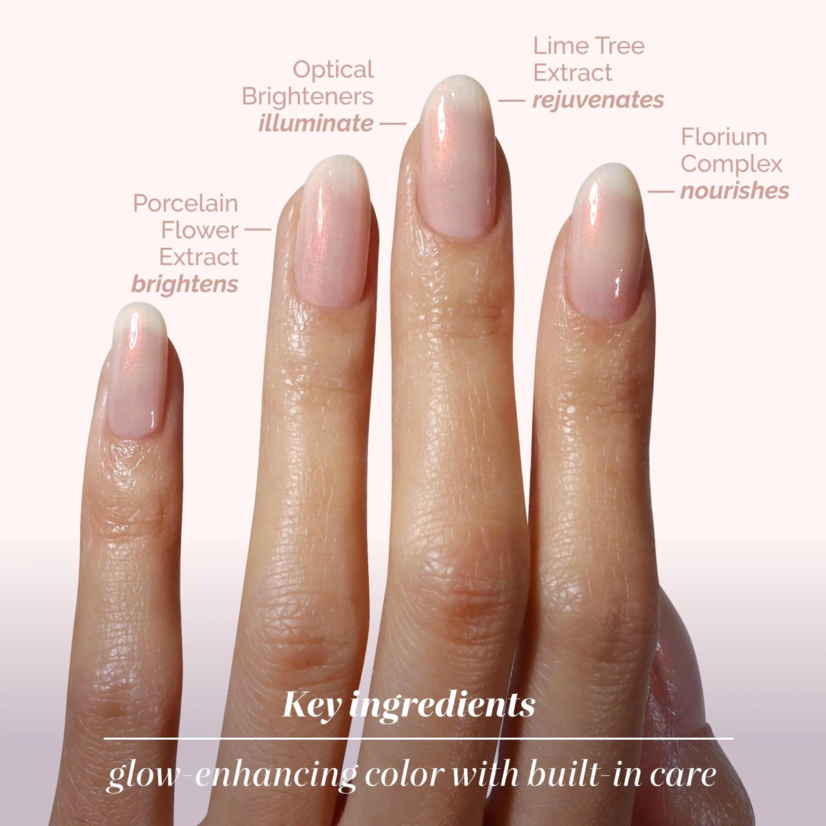 LONDONTOWN kur Nail Concealer Bubblegum Pink on a nail