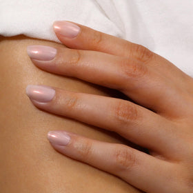 LONDONTOWN kur Nail Concealer Bubblegum Pink swatch on skin