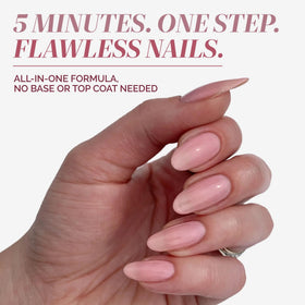 LONDONTOWN kur Perfecting Nail Veil Cherry Blossom Pink brush close-up