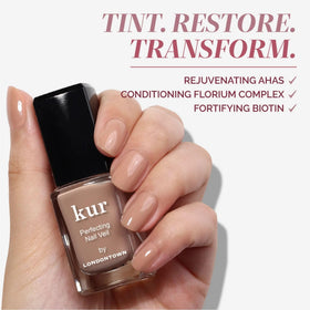 LONDONTOWN kur Perfecting Nail Veil Creamy Latté Tint with other nail care products