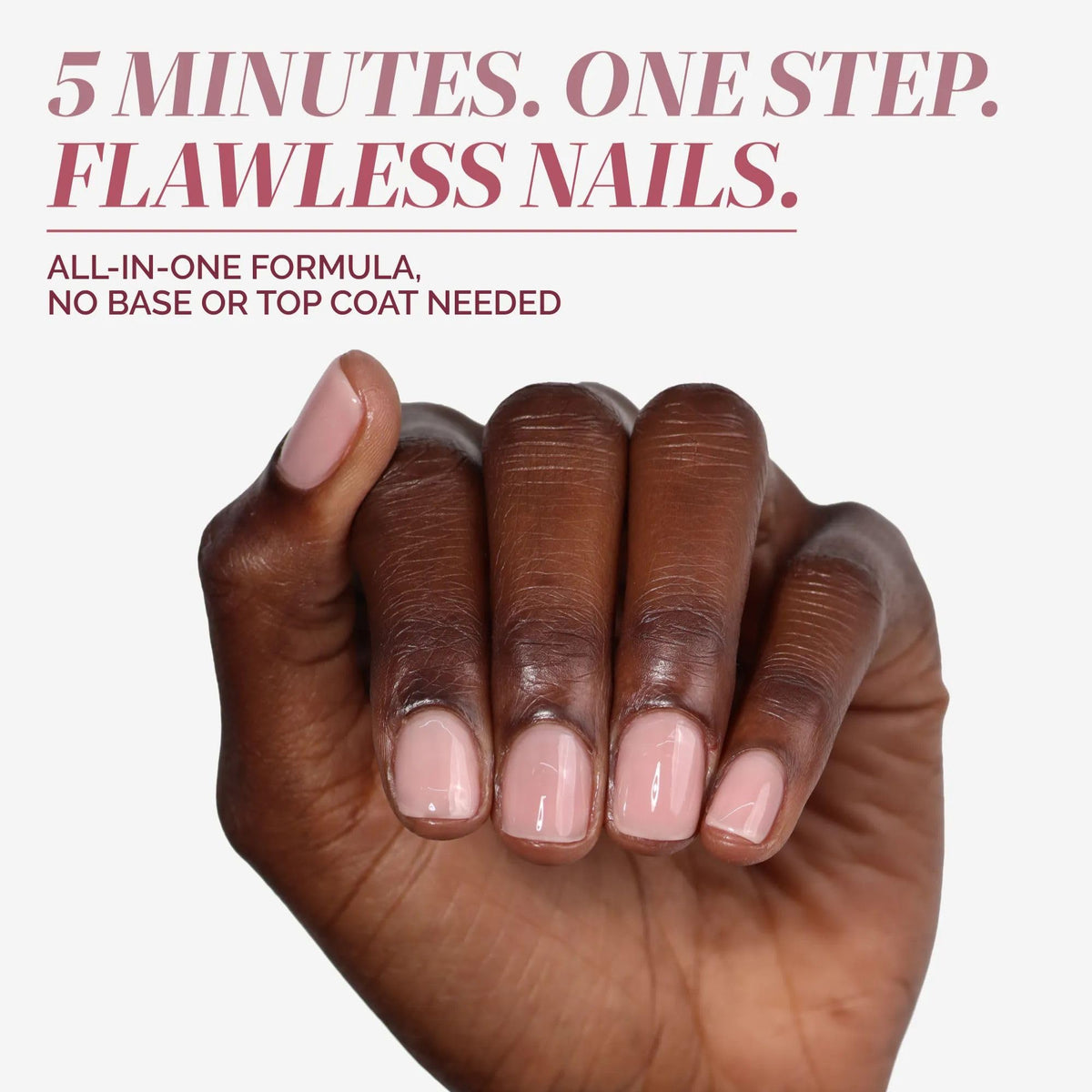 LONDONTOWN kur Perfecting Nail Veil Dusty Rose Tint packaging