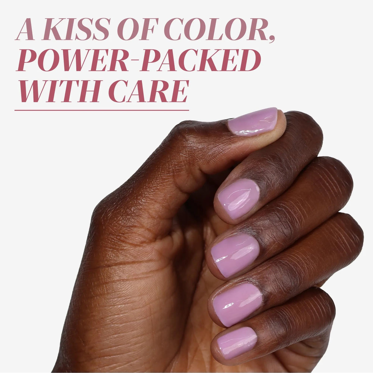 LONDONTOWN kur Perfecting Nail Veil Sheer Lilac Tint brush close-up
