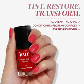 LONDONTOWN kur Perfecting Nail Veil Sheer Poppy Red packaging