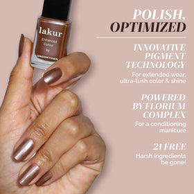 LONDONTOWN lakur Nail Polish Affogato with base and top coat