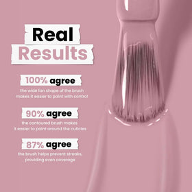 LONDONTOWN lakur Nail Polish Berry Nude application process