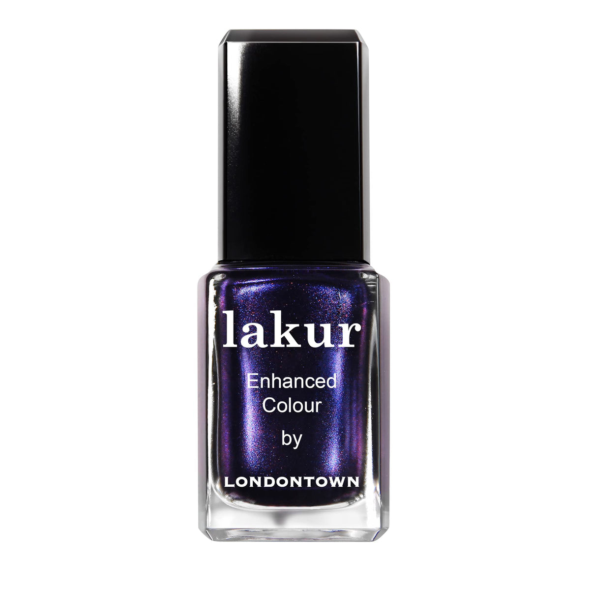 LONDONTOWN lakur Nail Polish Black Thorn front view
