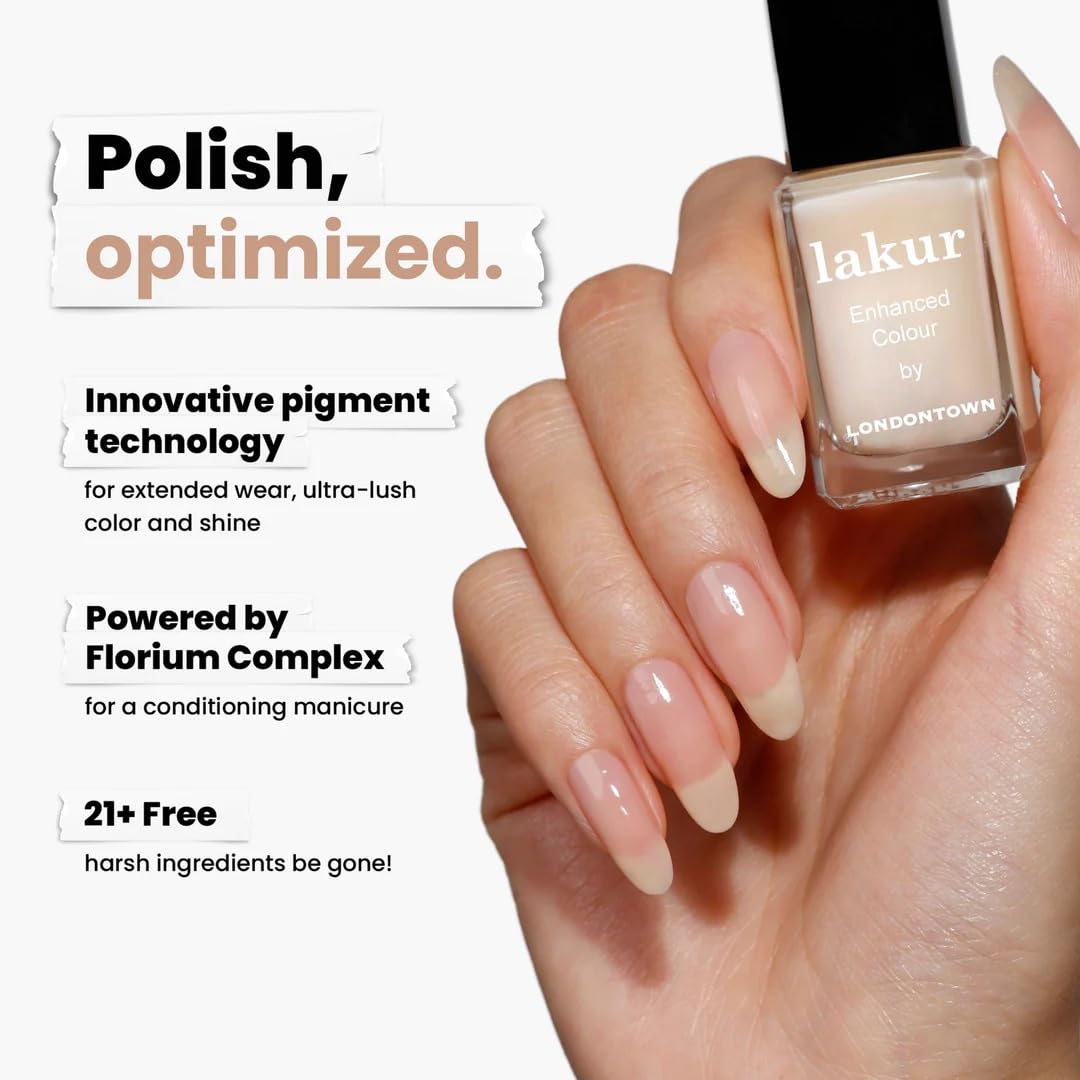 LONDONTOWN lakur Nail Polish Cheerio application on nails