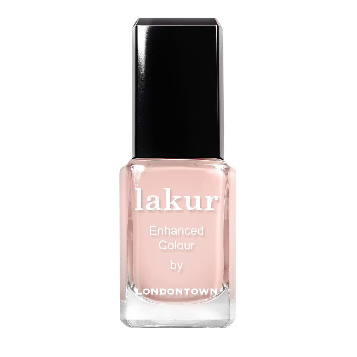LONDONTOWN lakur Nail Polish Cheerio front view with pink and purple shades