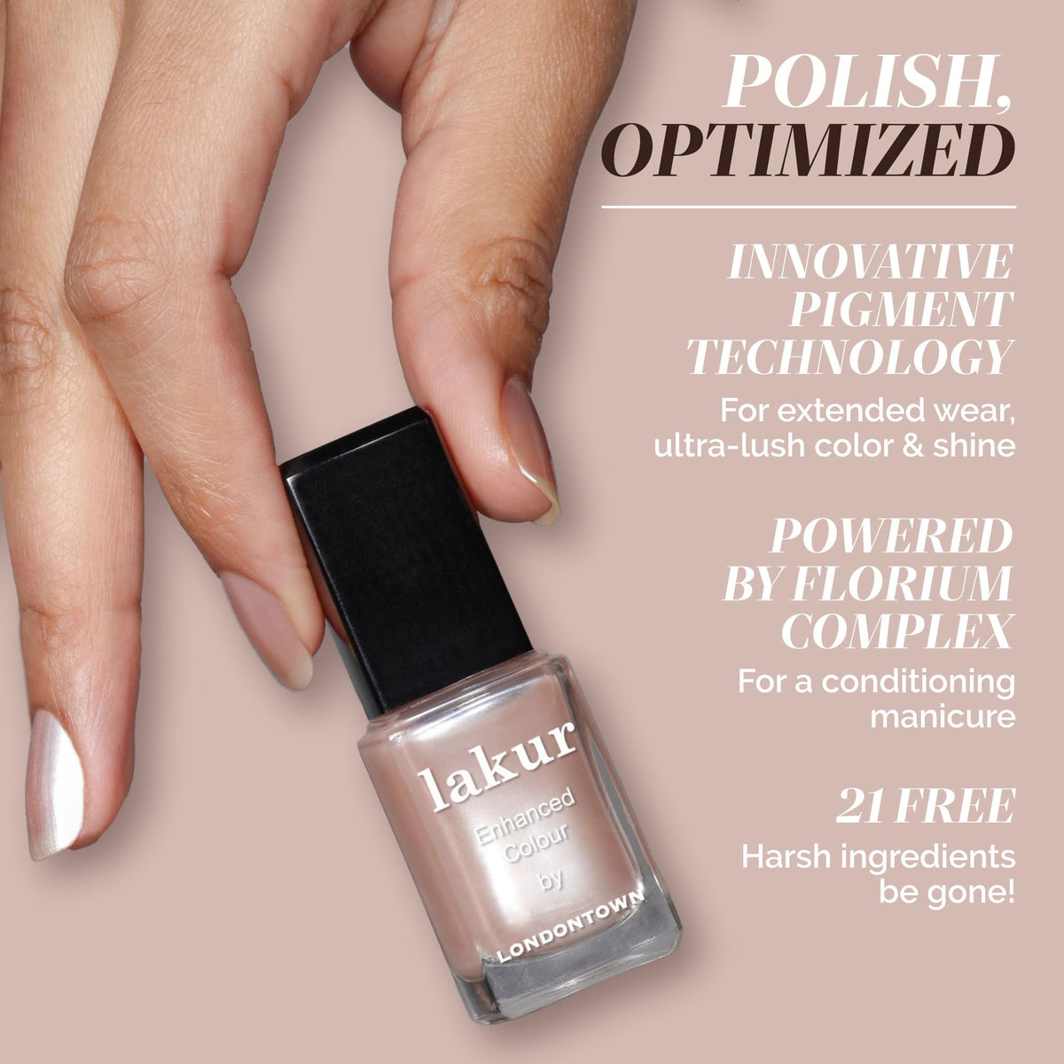 LONDONTOWN lakur Nail Polish Cold Foam packaging