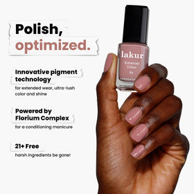 LONDONTOWN Lakur Nail Polish Crowning Crumpet on a nail wheel