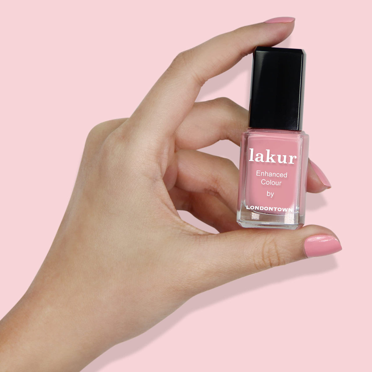 LONDONTOWN lakur Nail Polish Desert Flower with base and top coat