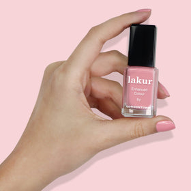 LONDONTOWN lakur Nail Polish Desert Flower with base and top coat