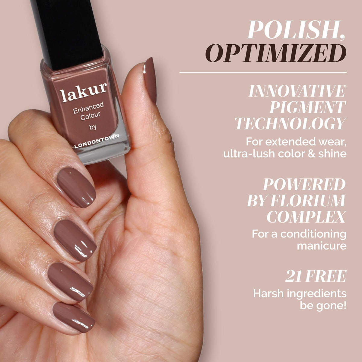 LONDONTOWN lakur Nail Polish Dirty Chai packaging