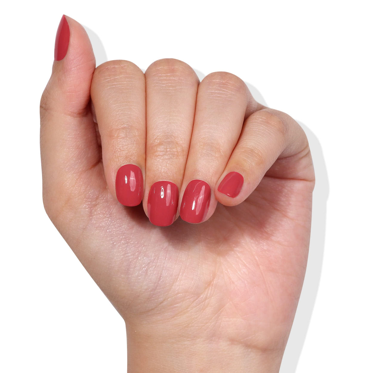 LONDONTOWN lakur Nail Polish Flushed Cheeks application on nails