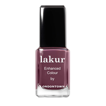 LONDONTOWN lakur Nail Polish front view with pink and purple shades