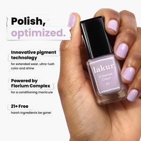 LONDONTOWN lakur Nail Polish Honey Lavender packaging