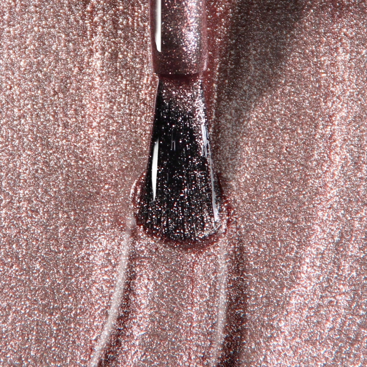 LONDONTOWN lakur Nail Polish in Kissed by Rose Gold with floral background