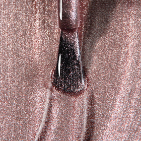 LONDONTOWN lakur Nail Polish in Kissed by Rose Gold with floral background