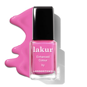 LONDONTOWN lakur Nail Polish in use during manicure