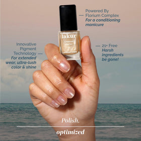 LONDONTOWN lakur Nail Polish Isla Bonita swatch on skin