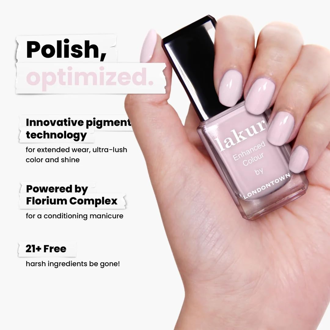 LONDONTOWN lakur Nail Polish Jane Austen application on nails