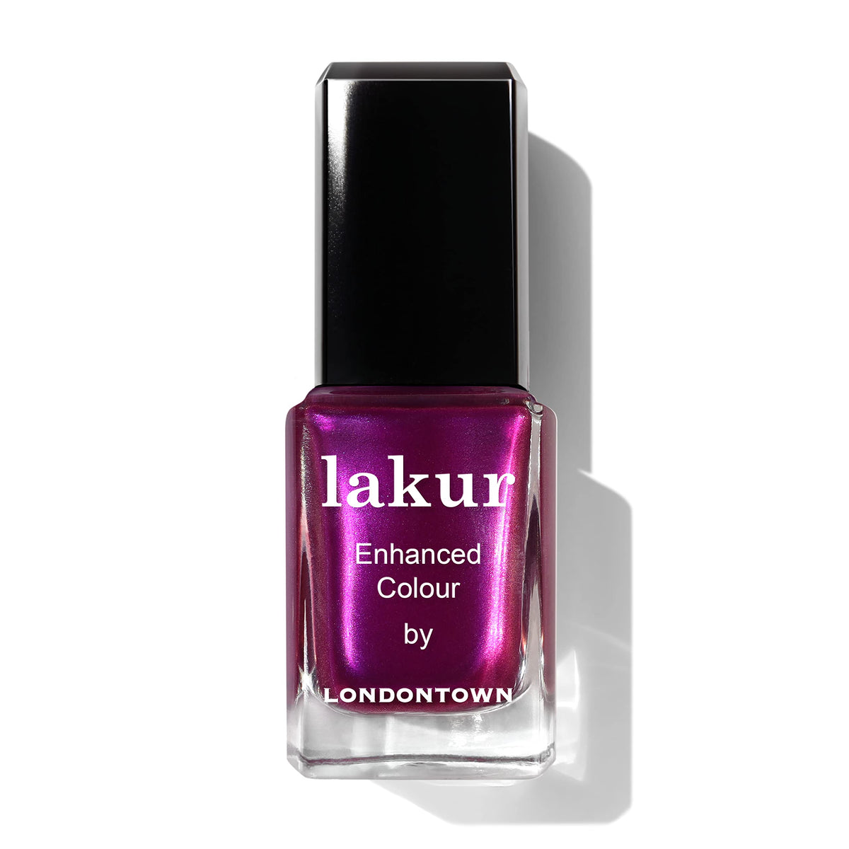 LONDONTOWN lakur Nail Polish Let's Dance! pink and purple shades front view