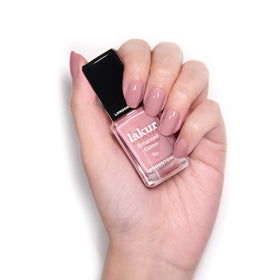 LONDONTOWN lakur Nail Polish Mauve Over in a manicure setting
