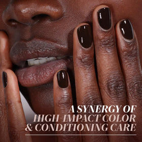 LONDONTOWN lakur Nail Polish Midnight Mocha bottle close-up
