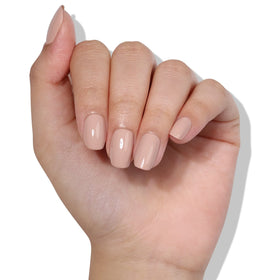 LONDONTOWN lakur Nail Polish Pampas Beige on a vanity