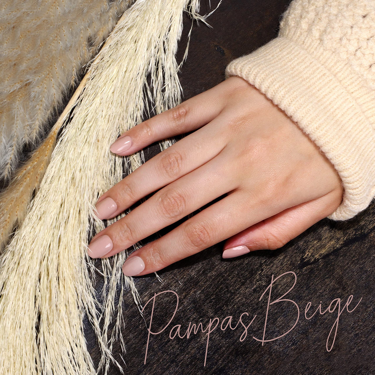 LONDONTOWN lakur Nail Polish Pampas Beige with base and top coat