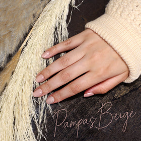 LONDONTOWN lakur Nail Polish Pampas Beige with base and top coat