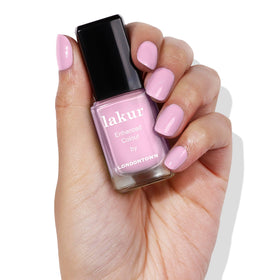 LONDONTOWN lakur Nail Polish Pink Palm bottle side view