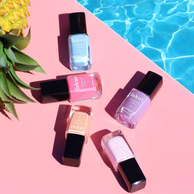 LONDONTOWN lakur Nail Polish Pink Palm lifestyle scene