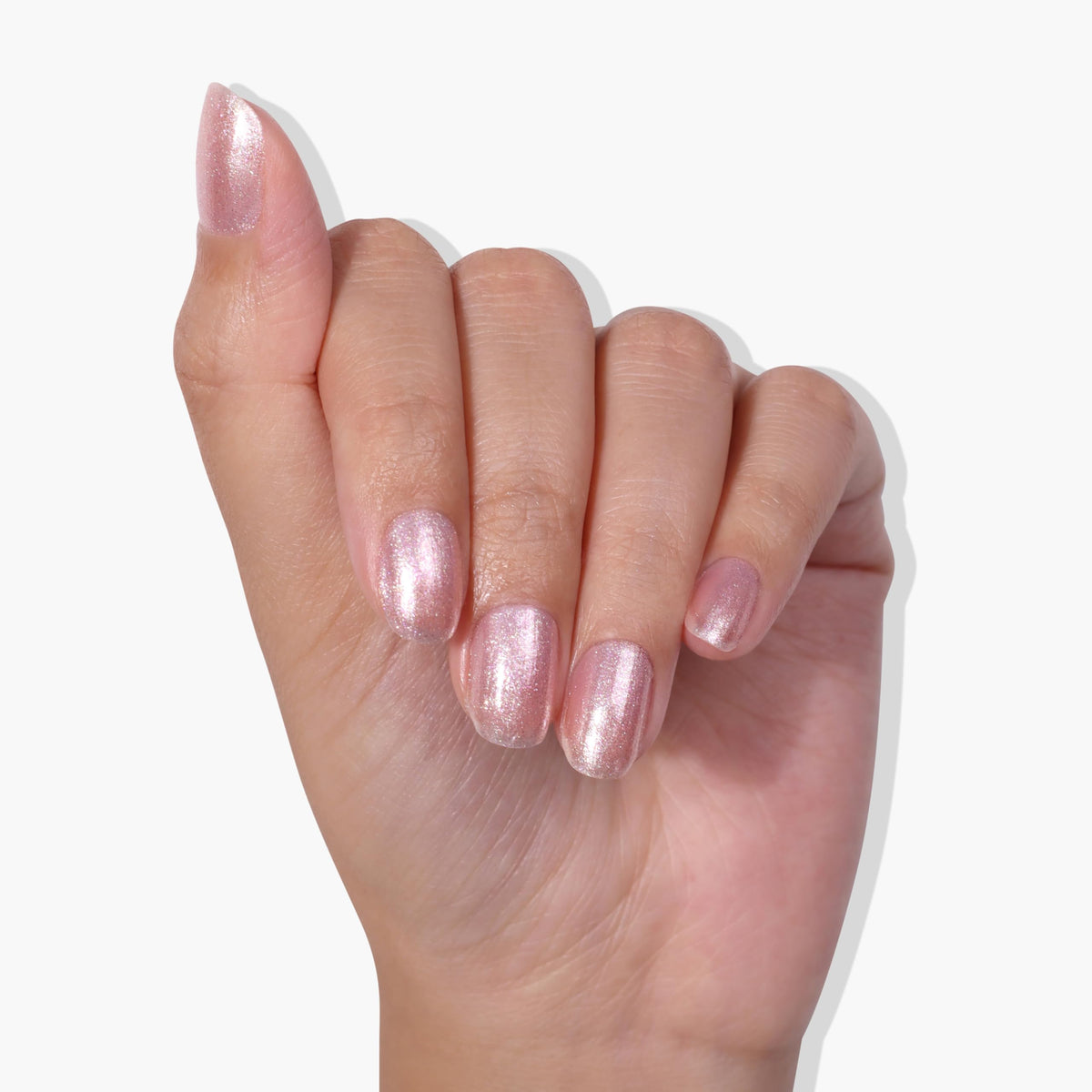 LONDONTOWN lakur Nail Polish Pink Strawberry application on nails