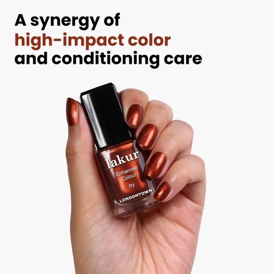 LONDONTOWN lakur Nail Polish Posh Forever on a nail with a glossy finish