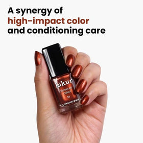 LONDONTOWN lakur Nail Polish Posh Forever on a nail with a glossy finish