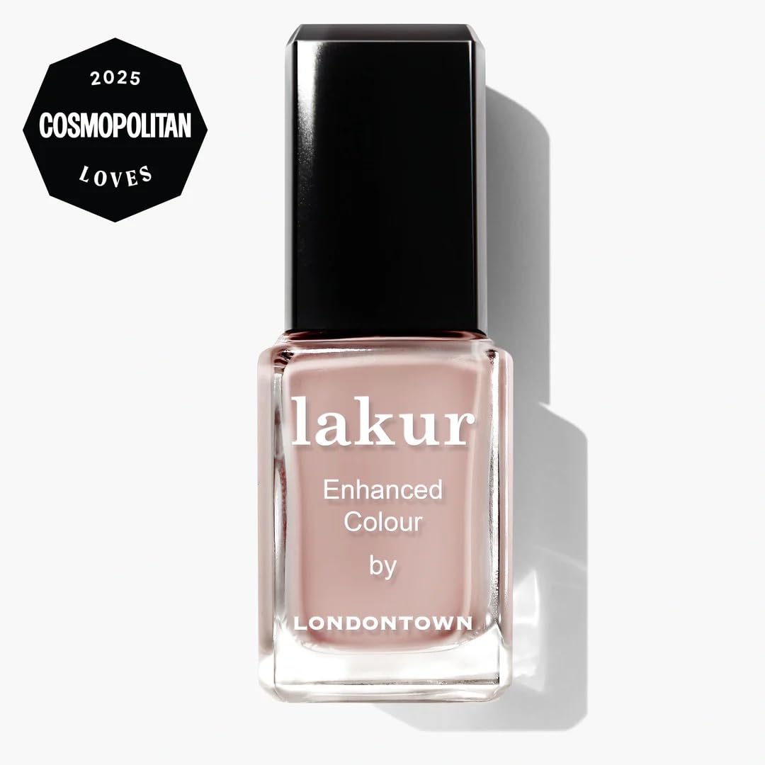 LONDONTOWN lakur Nail Polish Rose Latte bottle side view