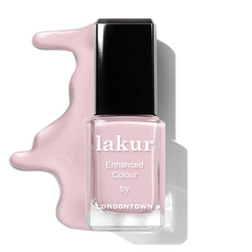 LONDONTOWN lakur Nail Polish Rosewater close-up of brush