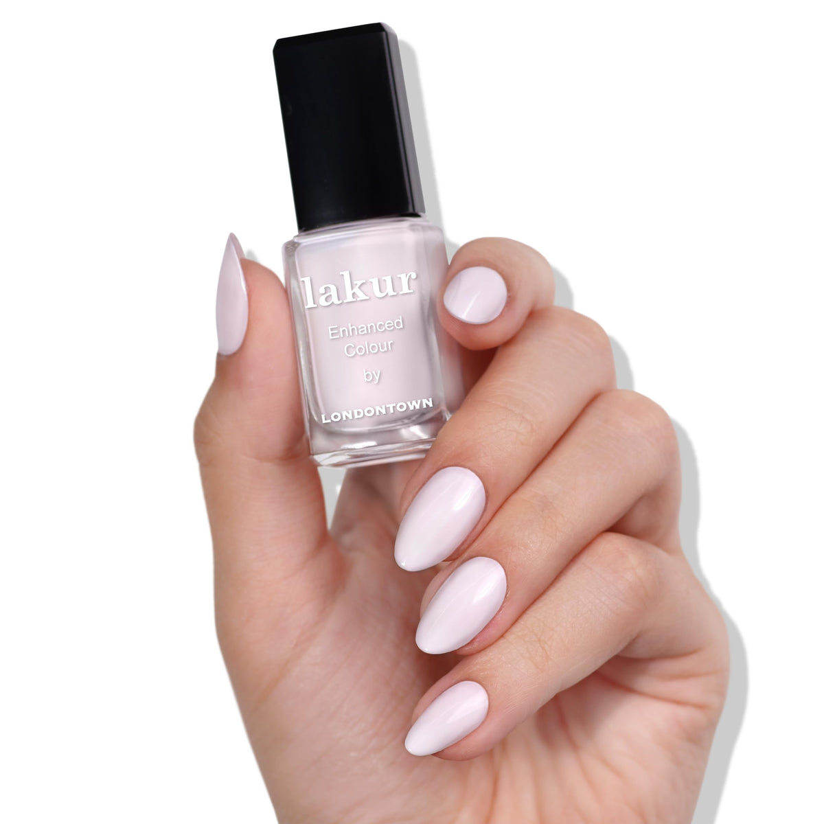 LONDONTOWN lakur Nail Polish Ski Bunny applied on nails