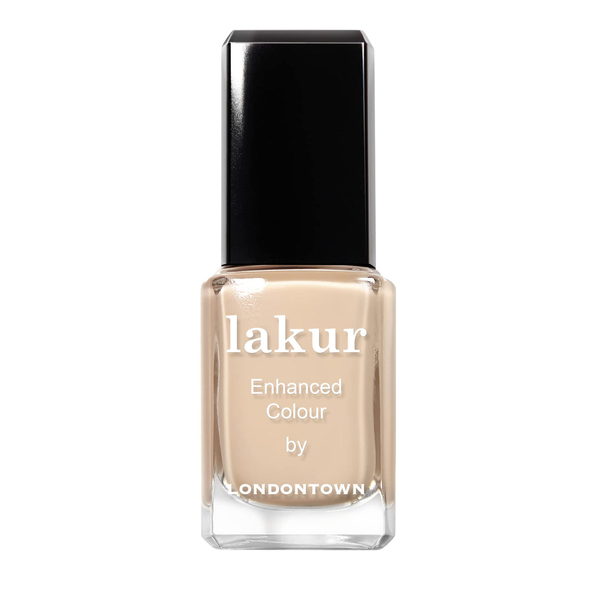 LONDONTOWN lakur Nail Polish Teatime front view with nude and brown shades